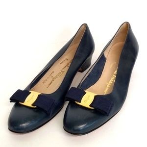 Salvatore Ferragamo Blue low heel Women's Size 7